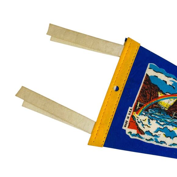Vintage 12 Inch Hoover Dam Pennant Arizona Nevada Souvenir USA Made - Picture 3 of 7